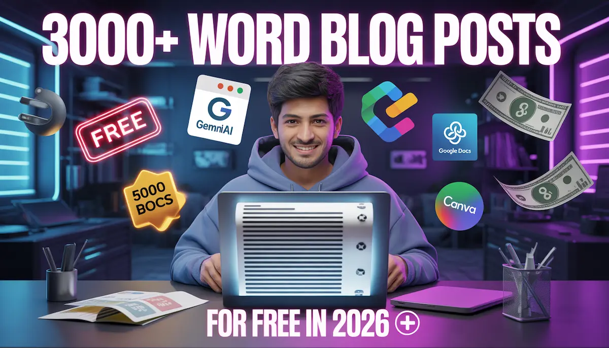Write 3000+ Word Blog Posts for FREE